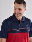 Line 7 Ray Short Sleeve Polo Shirt, Red product photo