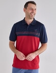 Line 7 Ray Short Sleeve Polo Shirt, Red product photo View 04 S
