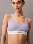 Calvin Klein Modern Rib LL Bralette, Lilac Quartz product photo