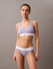 Calvin Klein Modern Rib LL Bralette, Lilac Quartz product photo View 03 S