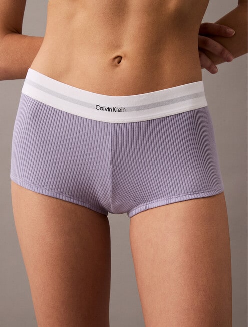 Calvin Klein Modern Rib Boyshort Brief, Lilac Quartz product photo