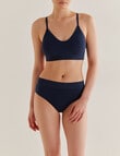 Honey Vegas Rib Triangle Crop Top, Navy, XXS-XL product photo View 03 S