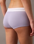 Calvin Klein Modern Rib Boyshort Brief, Lilac Quartz product photo View 02 S