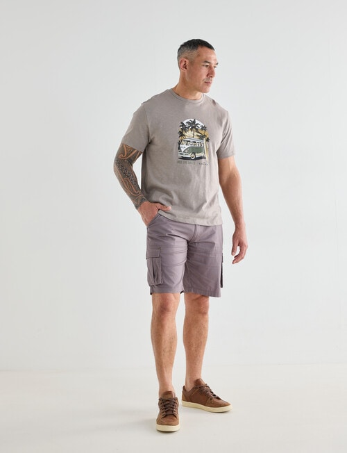 Logan Ride Print Tee, Beige product photo View 03 L