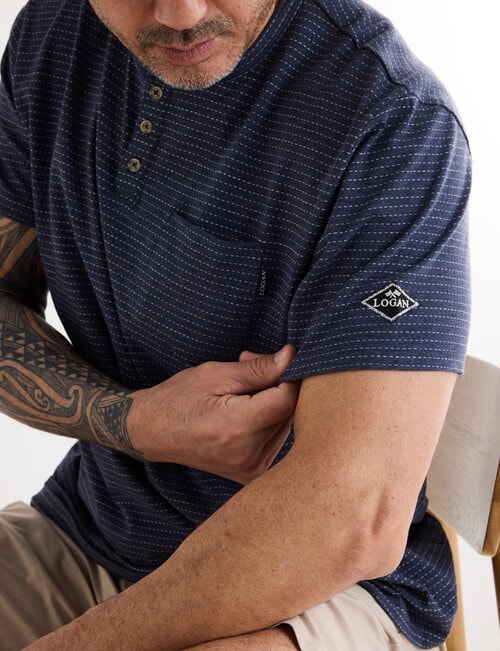 Logan Henley Flagstaff Tee, Indigo product photo View 04 L