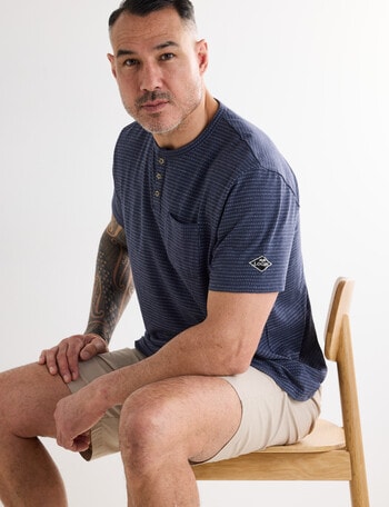 Logan Henley Flagstaff Tee, Indigo product photo