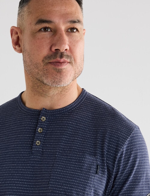 Logan Henley Flagstaff Tee, Indigo product photo View 06 L