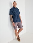 Logan Bruno Short Sleeve Shirt, Indigo product photo View 03 S