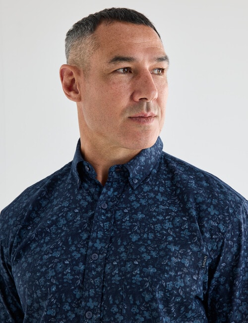Logan Bruno Short Sleeve Shirt, Indigo product photo View 04 L