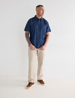 Logan Lima Short Sleeve Shirt, Denim product photo View 03 S