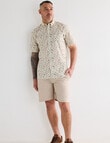 Logan Palmer Short Sleeve Shirt, Beige product photo View 03 S