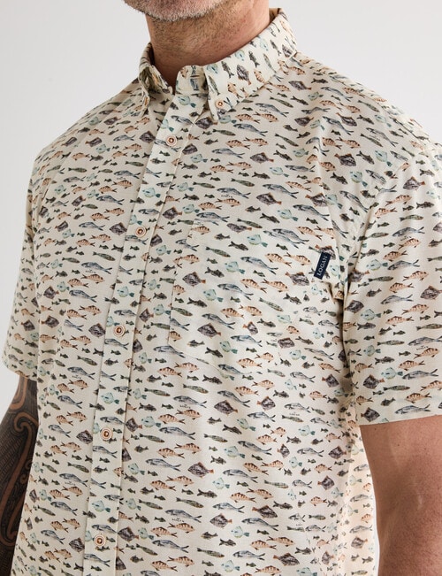 Logan Palmer Short Sleeve Shirt, Beige product photo View 04 L