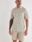Logan Palmer Short Sleeve Shirt, Beige product photo View 05 S