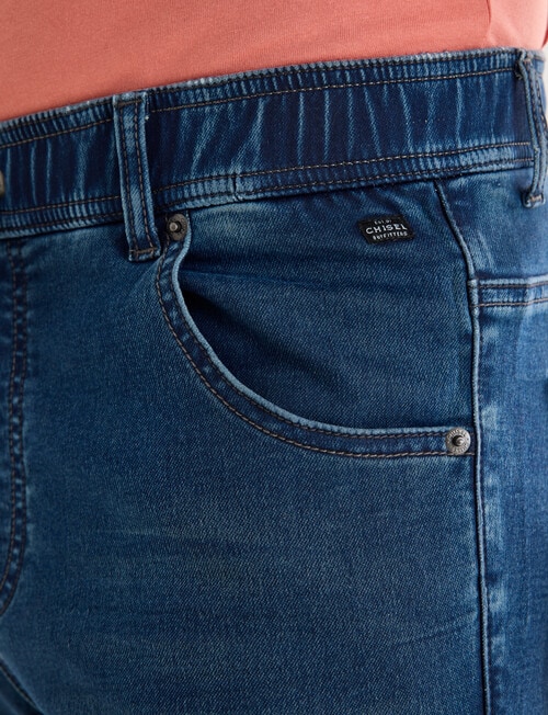 Chisel Knit Denim Indigo Short, Indigo product photo View 04 L