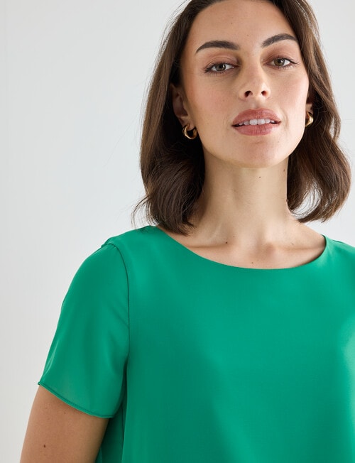 Oliver Black Double Layer Top, Green product photo View 05 L