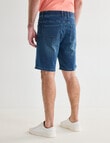 Chisel Knit Denim Indigo Short, Indigo product photo View 02 S