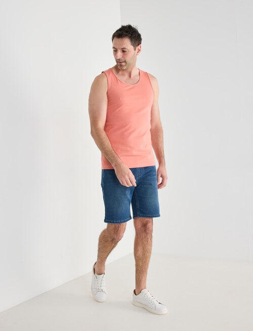 Chisel Knit Denim Indigo Short, Indigo product photo View 03 L