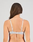 Bendon Simply Seamless Stripe Soft Cup Bra, Grey, AA-D product photo View 02 S