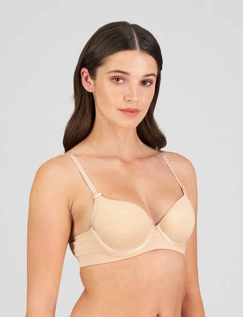 Bendon Body Lace Contour Bra, Latte, B-DD product photo View 03 L