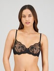Bendon Romilly Underwire Bra, Black, B-DD product photo
