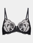Bendon Romilly Underwire Bra, Black, B-DD product photo View 05 S