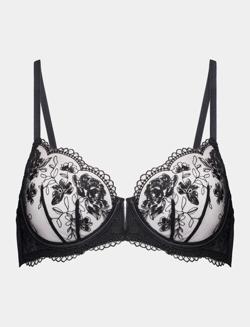 Bendon Romilly Underwire Bra, Black, B-DD product photo View 05 L