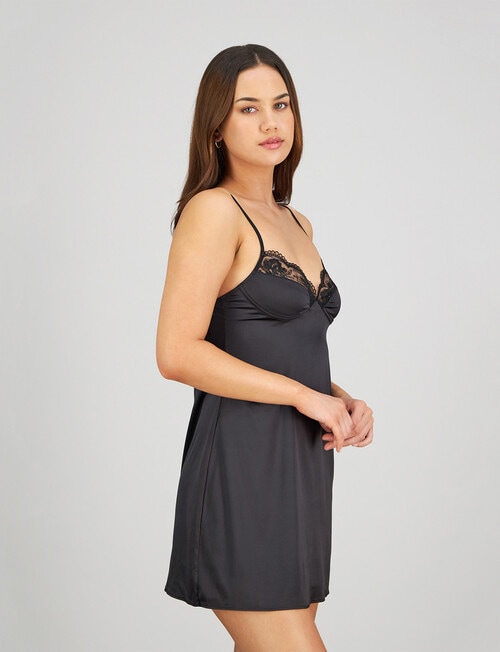 Bendon Romilly Chemise, Black product photo View 03 L