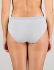 Bendon Simply Seamless Stripe Boyshort Brief, Grey product photo View 02 S