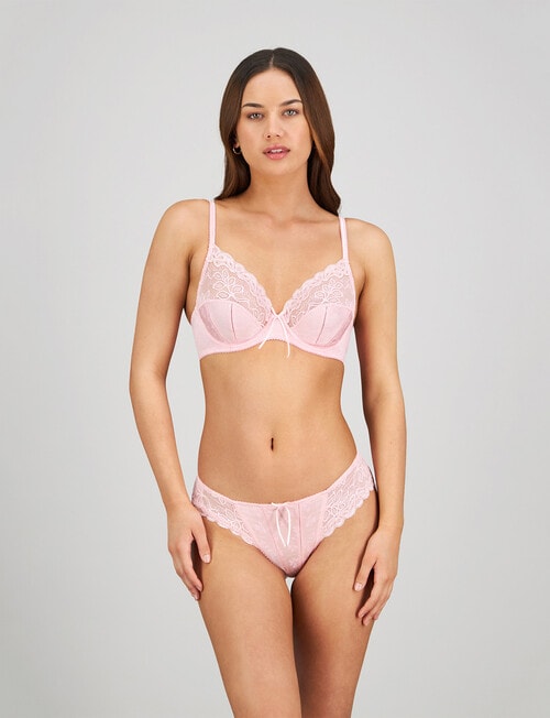 Bendon Yvette Underwire Bra, Icy Pink, B-DD product photo View 04 L
