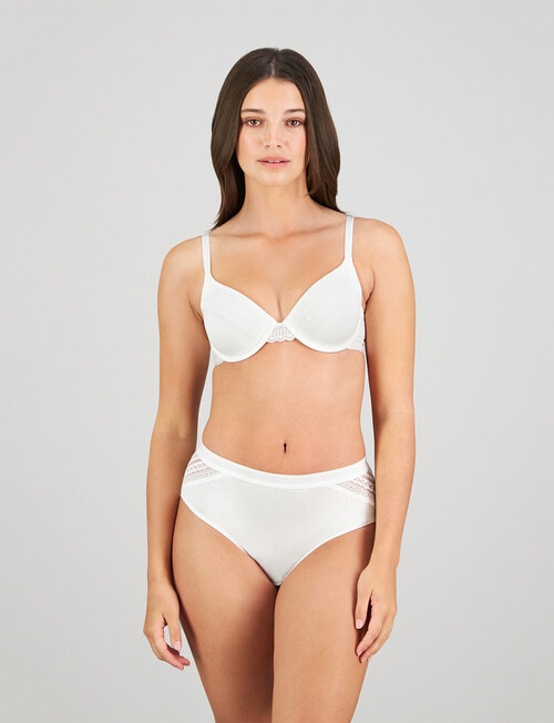 Bendon Angelica Contour Bra, White, B-DD product photo View 05 L