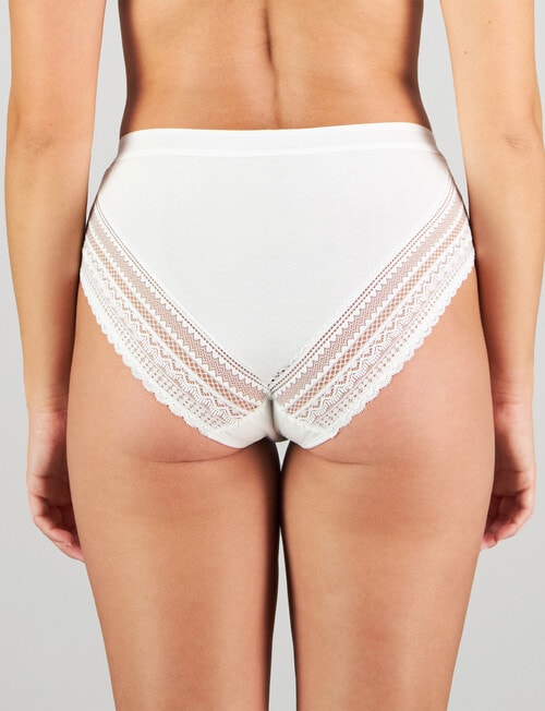 Bendon Angelica Midi Brief, White product photo View 02 L