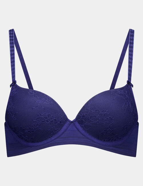 Bendon Bendon Body Lace Contour Bra, Medieval Blue, B-DD product photo View 04 L