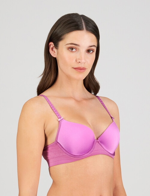 Bendon Body Contour Bra, Radiant Orchid, B-DD product photo View 03 L