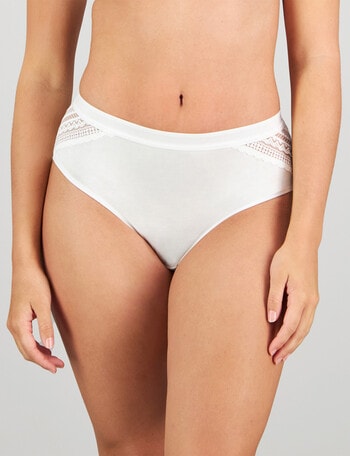 Bendon Angelica Midi Brief, White product photo