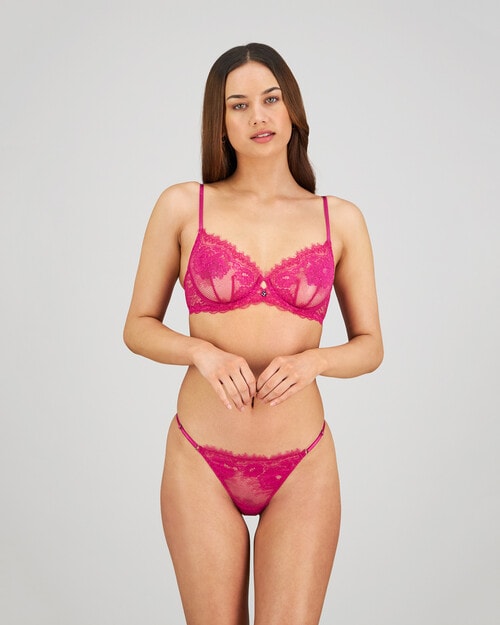 Bendon Eva Jean Under Wire Bra, Fantasy Fuchsia, B-E product photo View 04 L