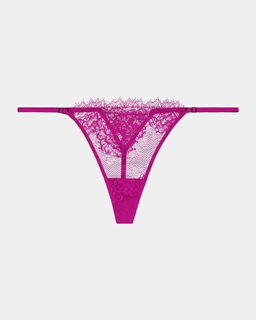 Bendon Eva Jean Thong Brief, Fantasy Fuchsia product photo View 03 L