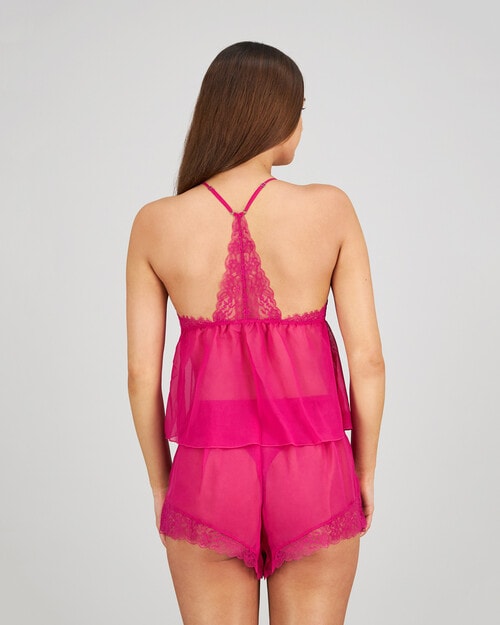 Bendon Eva Jean Camisole, Fantasy Fuchsia product photo View 02 L