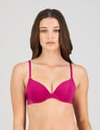 Bendon Stripe Elastic Demi Bra, Fantasy Fuchsia, A-DD product photo