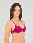Bendon Stripe Elastic Demi Bra, Fantasy Fuchsia, A-DD product photo View 03 S