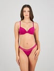 Bendon Stripe Elastic Demi Bra, Fantasy Fuchsia, A-DD product photo View 04 S