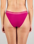 Bendon Stripe Elastic Tanga Brief, Fantasy Fuchsia product photo View 02 S