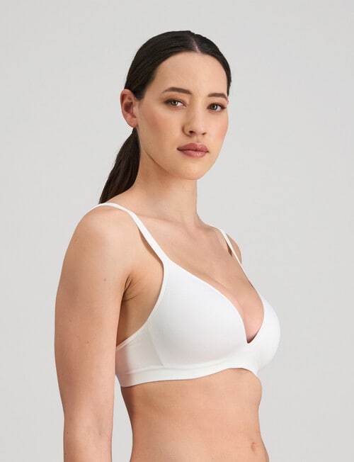 Bendon Simply Seamless Soft Cup Bra, White, AA-D product photo View 03 L