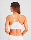 Bendon Simply Seamless Crop Top Bra, White product photo View 02 S