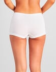Bendon Simply Seamless Shorty Brief, White product photo View 02 S