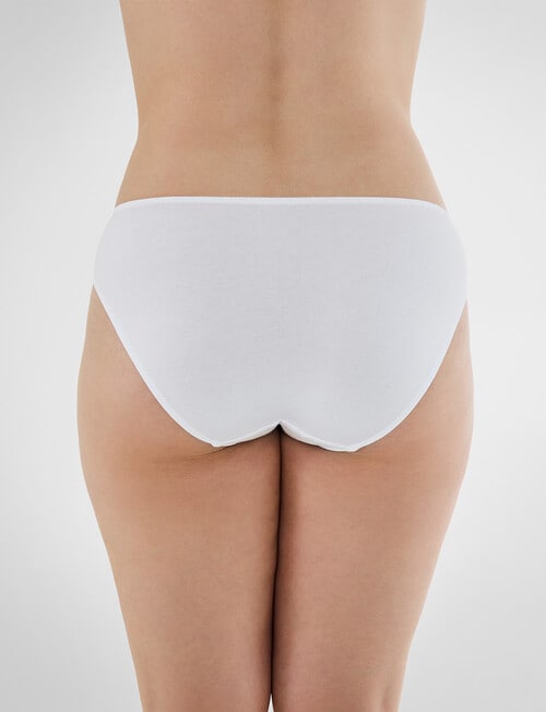 Bendon Embrace Floral Lace Bikini Brief, White product photo View 02 L