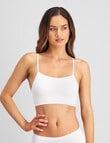 Bendon Simply Seamless Crop Top Bra, White product photo