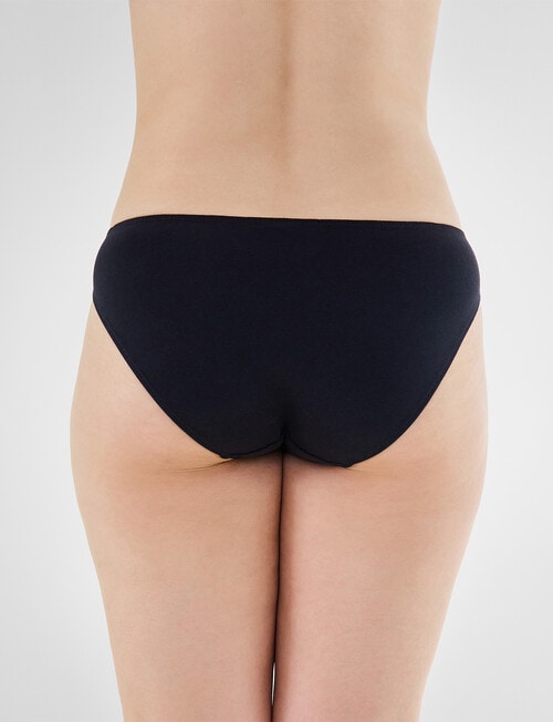 Bendon Embrace Floral Lace Bikini Brief, Black product photo View 02 L