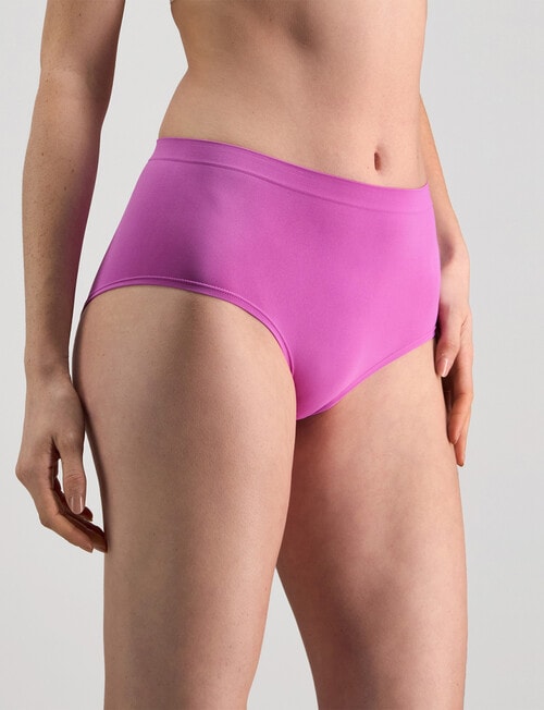 Bendon Seamless Soft Full Brief, Radiant Orchid product photo View 03 L