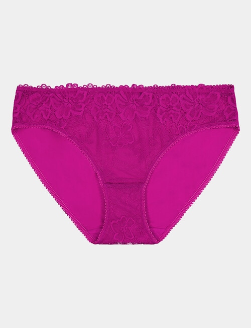 Bendon Lacey Bikini Brief, Fantasy Fushia product photo View 05 L