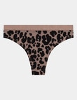 Bendon Seamless Thong Brief, Leopard Lover product photo View 04 S